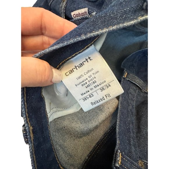 Men’s Carhartt Jeans Size 36x34 NWT‎ Relaxed Fit - Picture 3 of 4